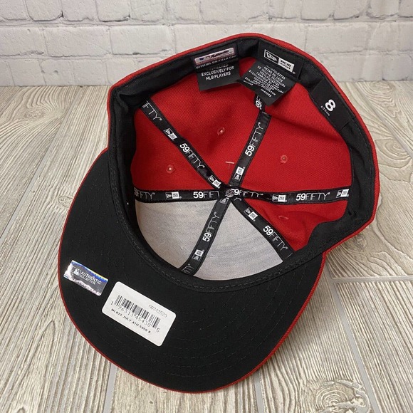 New Era Toronto Blue Jays On Field 4th of July Hat Flat Fitted 8 Red 59Fifty New - Picture 10 of 10